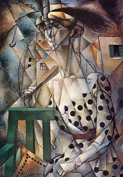 Woman with a Fan, 1913, Jean Metzingerwww.wikiart.org/en/jean-metzinger/woman-with-a-fan-191