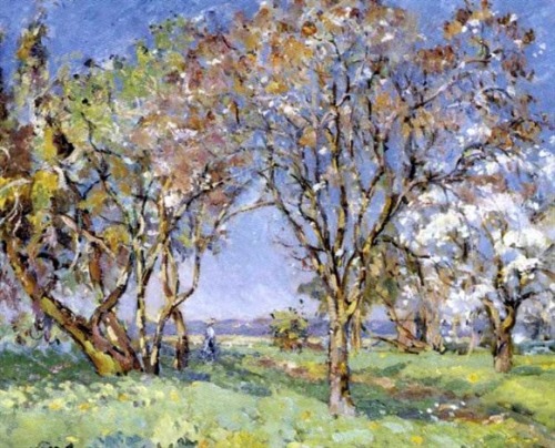 Spring at Salvar   -     de la Villéon Emmanuel  1907-09French, 1858-1944Oil on canvas,  46.5 x 57.5