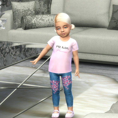 xplatinumxluxexsimsx:‘Prada Princess’ Toddler teeDOWNLOAD (Patreon - Free!)