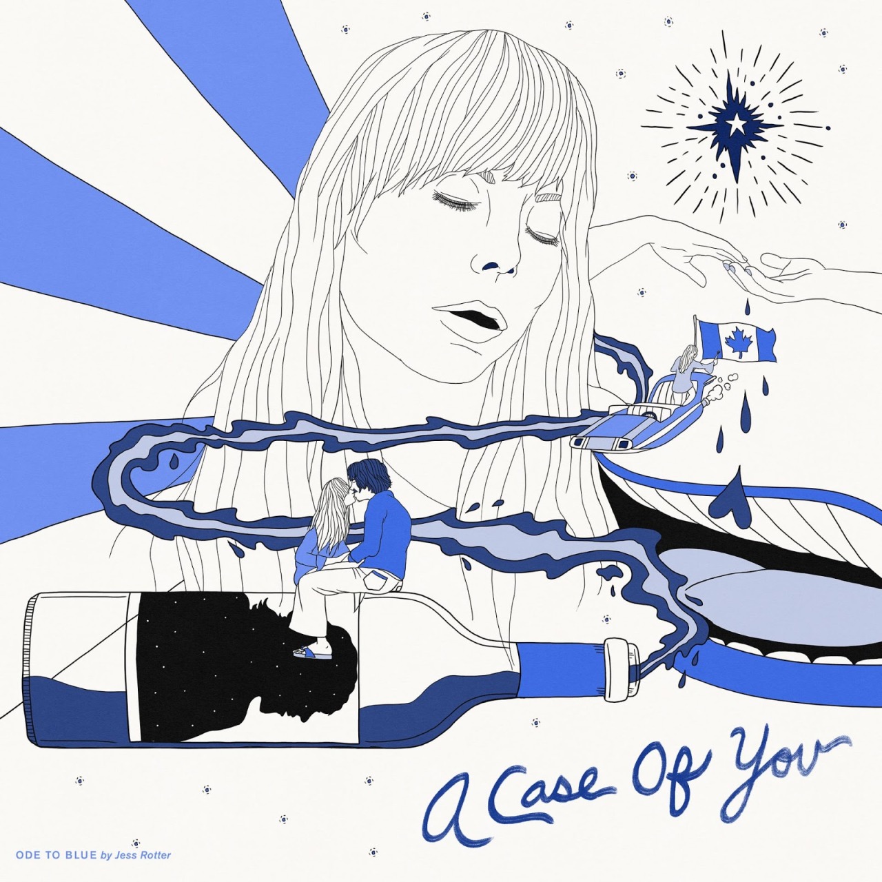 Jess Rotter’s series of Joni Mitchell Illustrations, “Ode to Blue.”