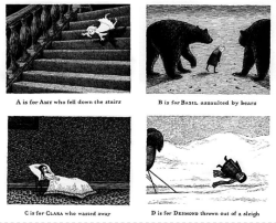 explore-blog:  The great Edward Gorey died