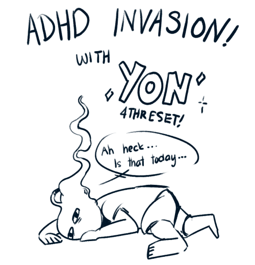 4threset: I’ve been very tired lately so my adhd comic for #cosmictakeover is a little shorter than 