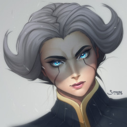 simoneferriero: @leagueoflegends character. She’s Camille. Follow me for more fan arts and Original Artworks!