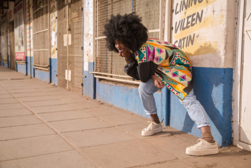 tanyanefertari:Zimbabwean Style Blogger @diaryofsmurfdinkie wearing Tanya Nefertari downtown HarareP