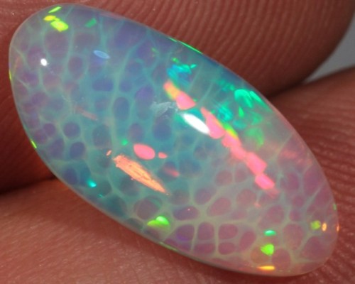 gorgeousgeology: Honeycomb Opal is made when growth becomes different due to changes in temperature,