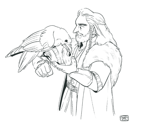 papermachette: Thorin and his Raven