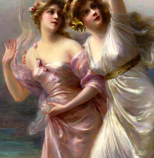 the-garden-of-delights: “Love’s Messengers” (detail) by Edouard Bisson (1856-1908).