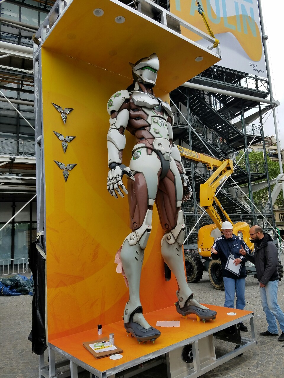 enhancedandenlightened:   My work day. Putting genji up for overwatch. In paris 