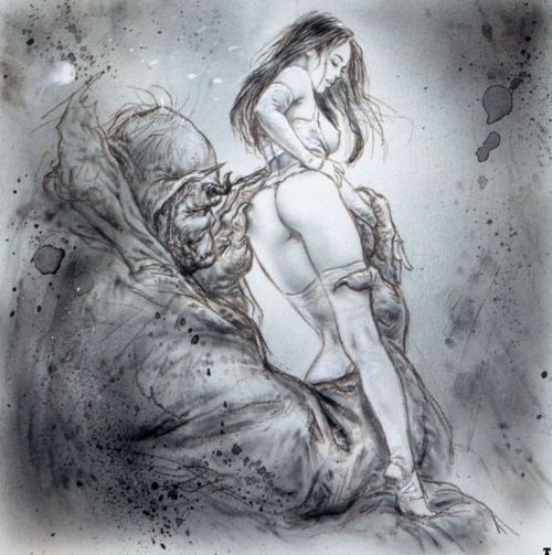 Porn drawn-out-masturbation:  Luis Royo - Prohibited photos