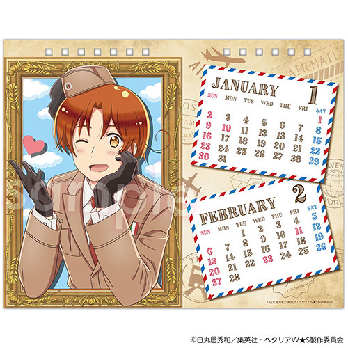 Hetalia World Stars 2022 Desktop Calendar by TRY-XMSRP: 1,980 yen. Release Date: December 25th, 2021