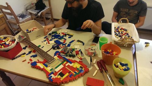 archiemcphee:
“The inherently awesome thing about LEGO is that those colorful little bricks can be used to make just about anything. Italian woodworker Nicola Pavan took a break from working with wood to create this fantastic LEGO Guitar. With the...