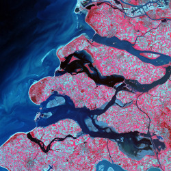 nwaj:  Clouds are not spheres, mountains are not cones, coastlines are not circles, and bark is not smooth, nor does lightning travel in a straight line ↑ Delta Region, Netherlands — Along the southern coast of the Netherlands, sediment-laden rivers