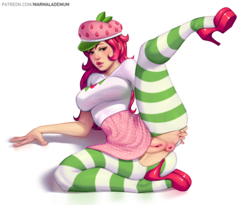 supermarmalademum: Alternate Strawberry Shortcake Versions!   Link to alts where she is POOPING icing. Do NOT click if you don’t like a cute girl pooping strawberry icing!  Patreon Commissions 