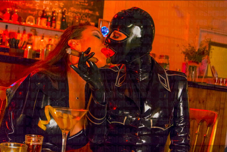 monstressraven:Saturday Date Night, the cigar bar will never forget this night!