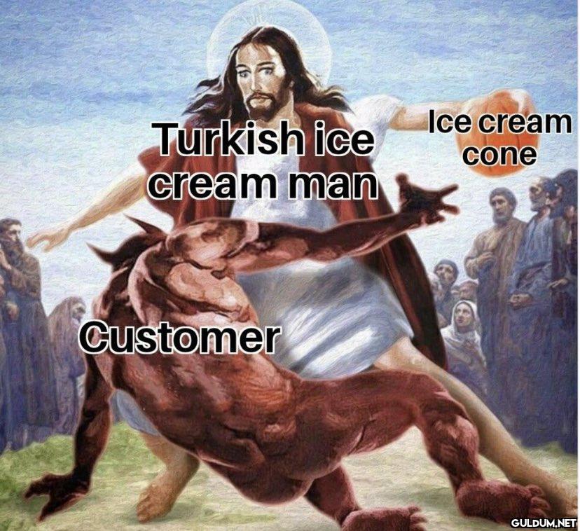 Turkish ice cream man...
