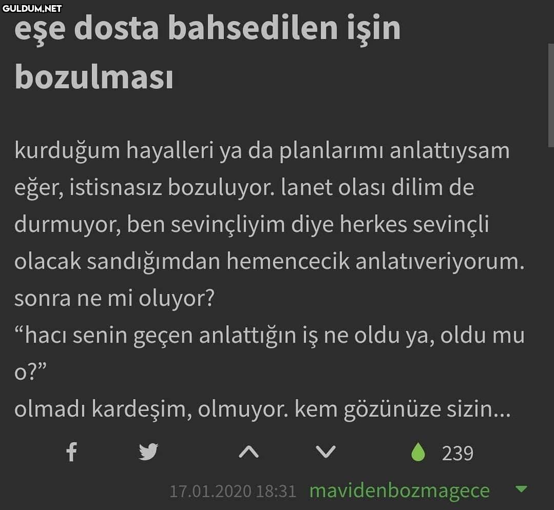 eşe dosta bahsedilen işin...