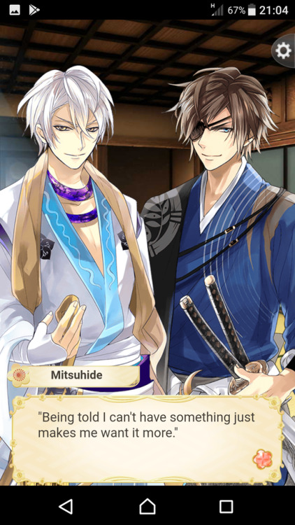 cathyhellen: Why you gotta tease me like that, Mitsuhide!? UGHHHHH SNEK. I want him so bad