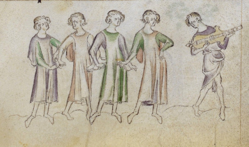 Illustrations from the Queen Mary Psalter, England, 1310-1320