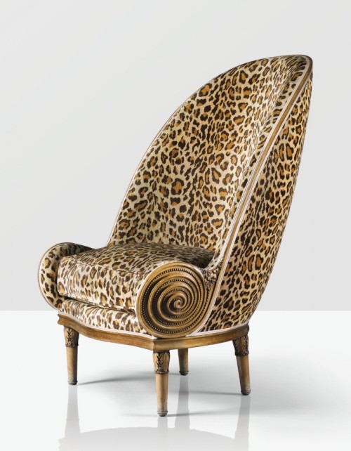 Paul Iribe, Fauteuil Nautile, 1913. Carved walnut. France. Sotheby’s. Sold for 781.500 EUR.