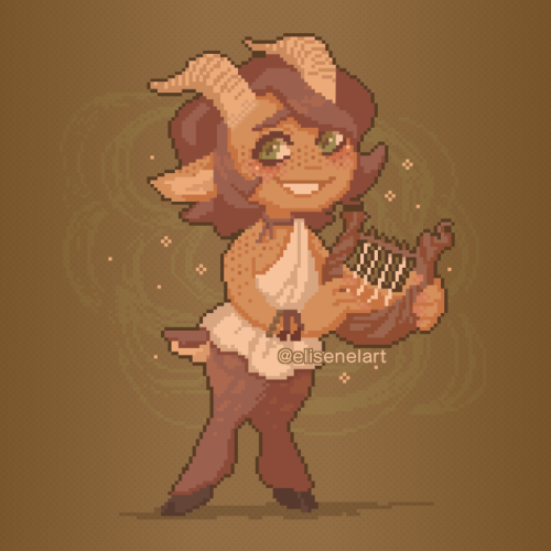 My little satyr bard for a Theros campaign ✨