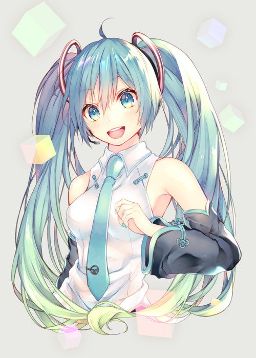 tni-miku: 3.9 | しおみづ www.pixiv.net/member_illust.php?illust_id=67638407&amp;mode=medium