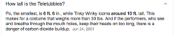 dubvictor:  londomollari:  It’s 1 am and I have a cold and I just found out that Tinky Winky is 10 feet tall and I don’t know what to do  oh..h… 