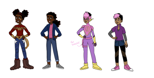 an idea i’ve been working on; based on the young justice tv show and the team up in steph&rsqu