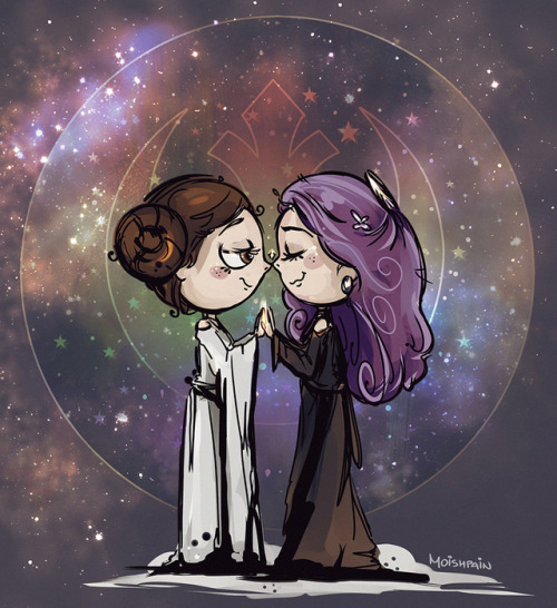 AU: Young Leia & Amilynin love