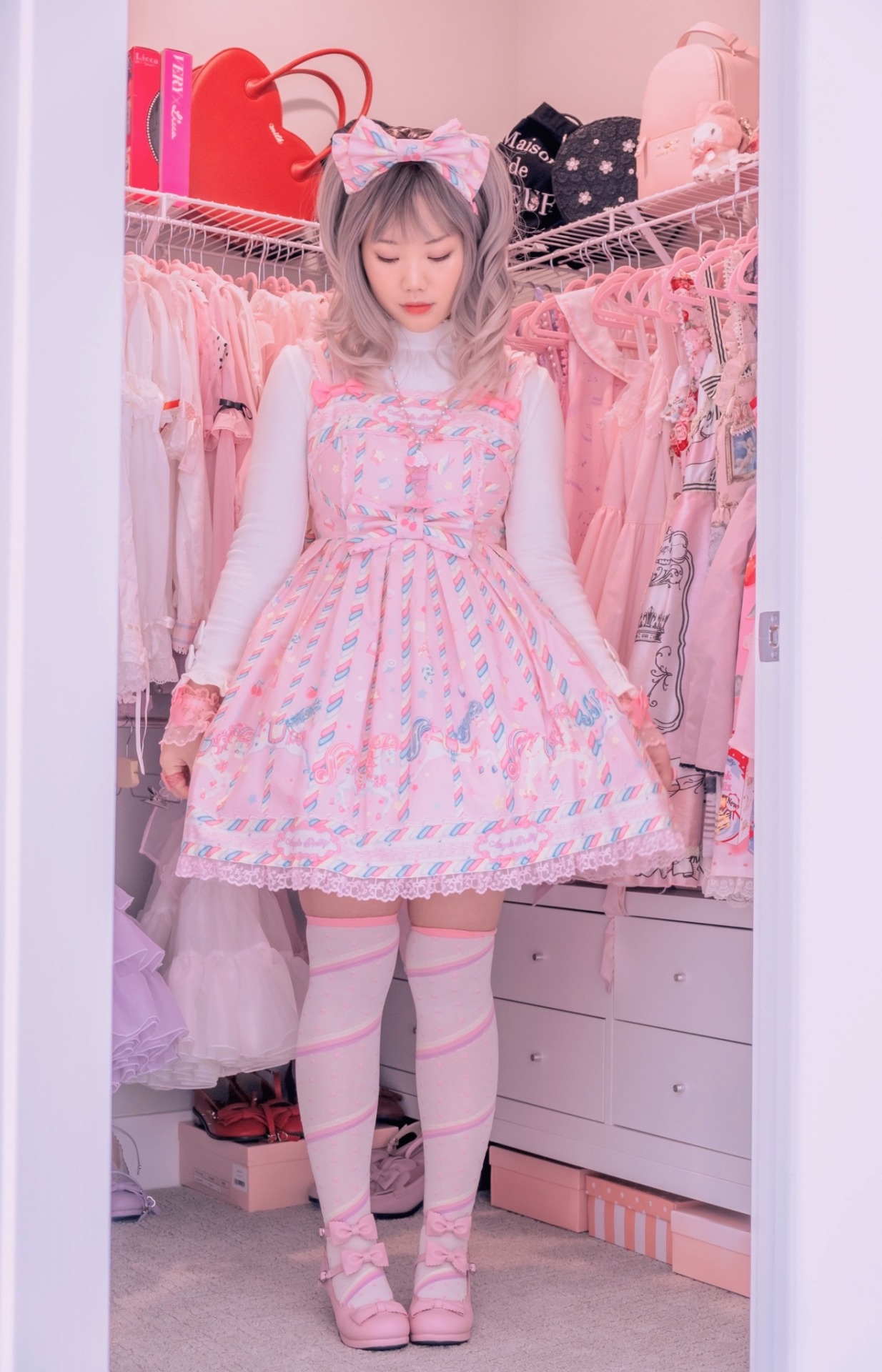 レディースangelic pretty actress lace ジャンパースカート - ひざ丈