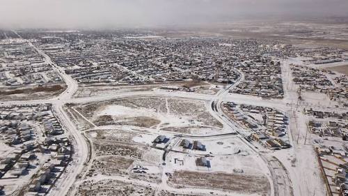 It’s amazing how quickly snow melts and vanishes here in Pueblo, Colorado. These are aerials taken o