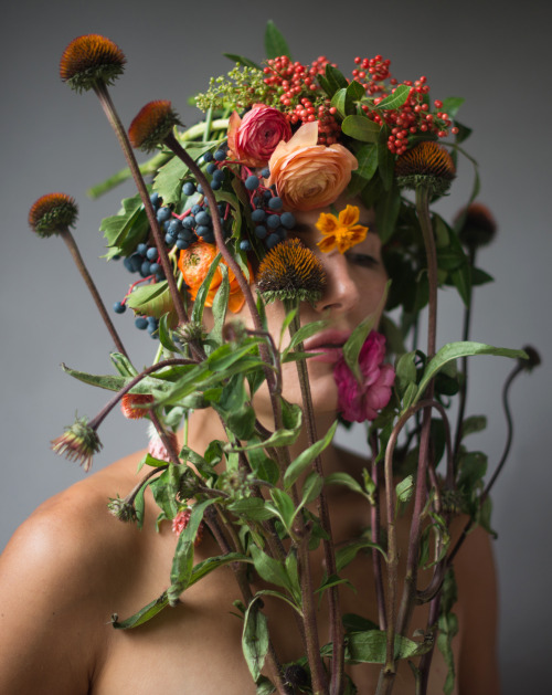 Flower Face Series, Andi, 2013 by Kristen Hatgi Sink