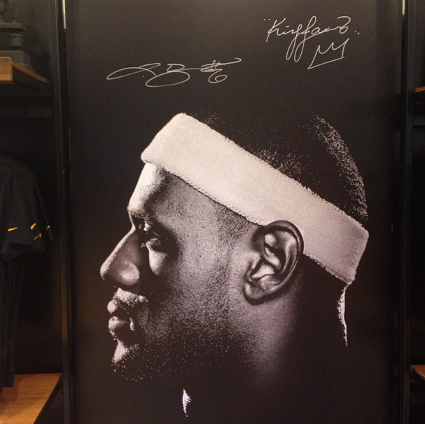 fuckyealebronjames:  Bron leaving his autograph in the Philippines Nike Retail Retail