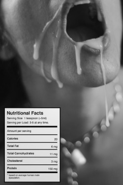 pinktrickle:  Nutritional Facts…Mmmmmm  (M) It’s good