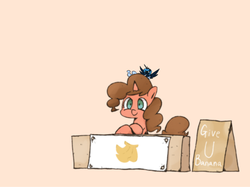 askseaponyluna:askseaponyluna:Tee-Hee, *Gasp!* Bananas! The Chase Continues.  Afternoon Regloggitty (that and to see all the fancy buttons)  x3!