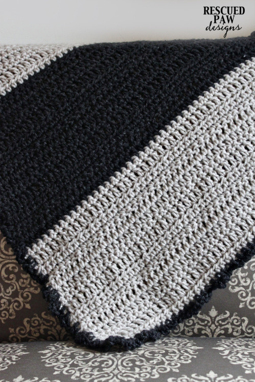 Crochet Pattern : Ruffle Baby Blanket | Rescued Paw Designs