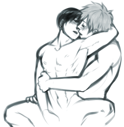 zu-nsfw-art:  I haven’t posted anything here in MONTHS! Wow. Here’s some Makoharu to compensate. 