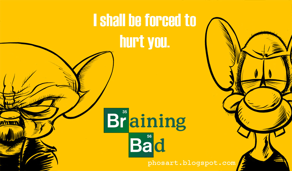 coelasquid:  xombiedirge:  Pinkman and The Brain by Paul Hostetler / Website / Blog