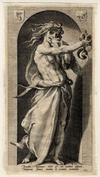 Invidia (1593) ~ by Jacob Matham…