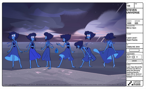 A selection of Character, Prop and Effect designs from the Steven Universe Episode: Mirror Gem   Art Direction: Elle Michalka Lead Character Designer: Danny Hynes Character Designer: Colin Howard Prop Designer: Angie Wang Color: Tiffany Ford