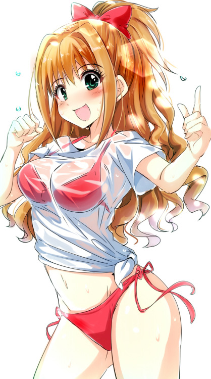 cute-girls-from-vns-anime-manga:ツイッター落書きまとめ（水着） by つな←ilovemypussy69 wants her man n he knows who he