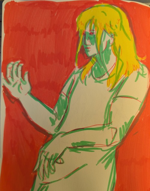 Sketchbook Art From Today! Picture On The Left Was My Attempt To Make A Skin Colour From Primary Colours