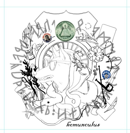 Finished The Line Work And Started To Think About Color For This Monster. Flipping Through This Shows