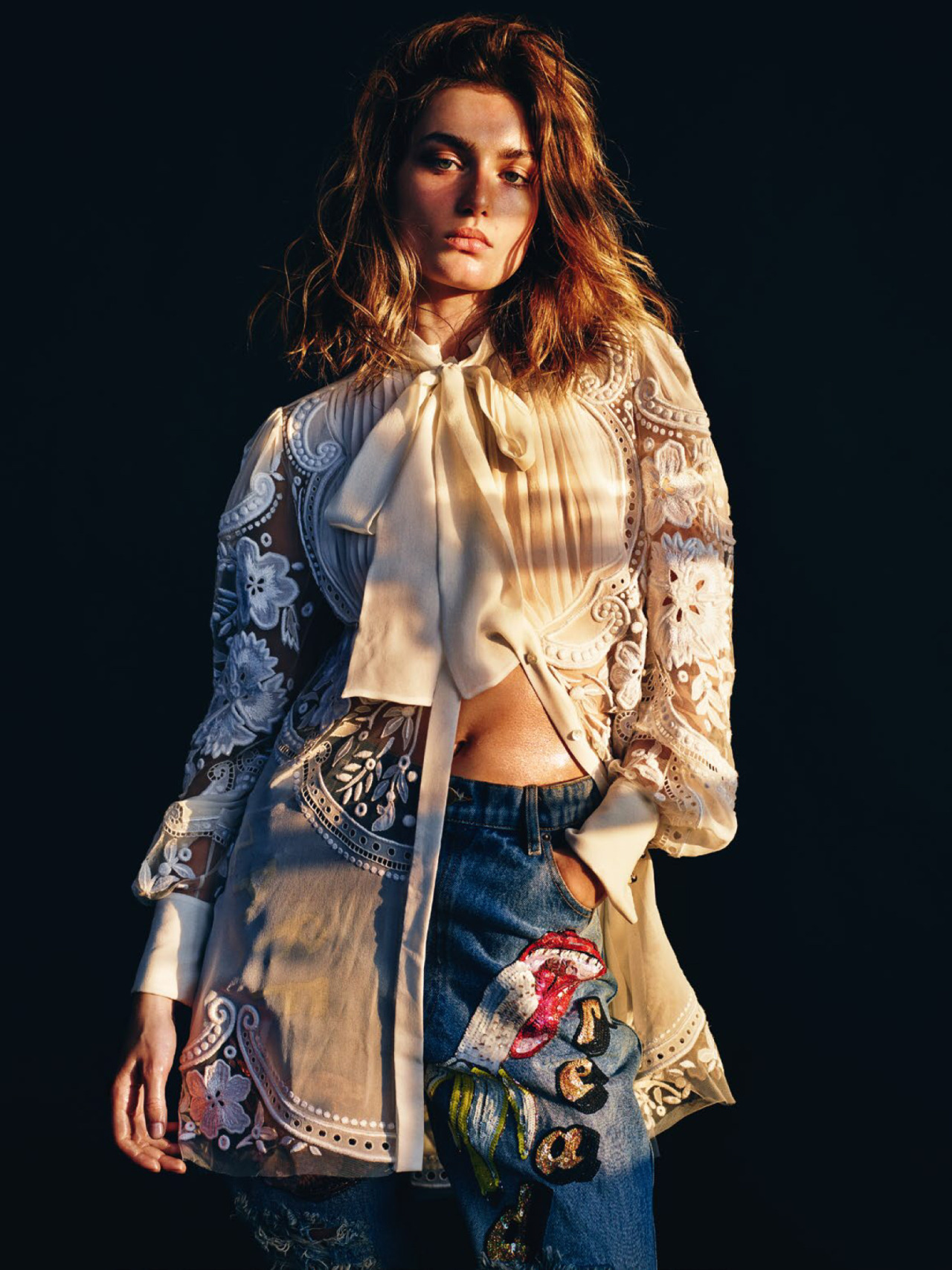 Andreea Diaconu by Mario Sorrenti for Vogue Paris March 2015