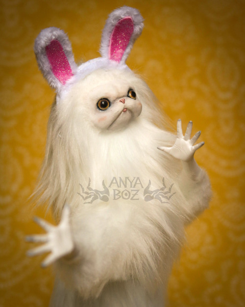 Easter Bunny Persian Cat Room GuardianFor Auction 