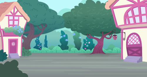 Been meaning to update for a while! These are some of the backgrounds I got to do on our MLP short l