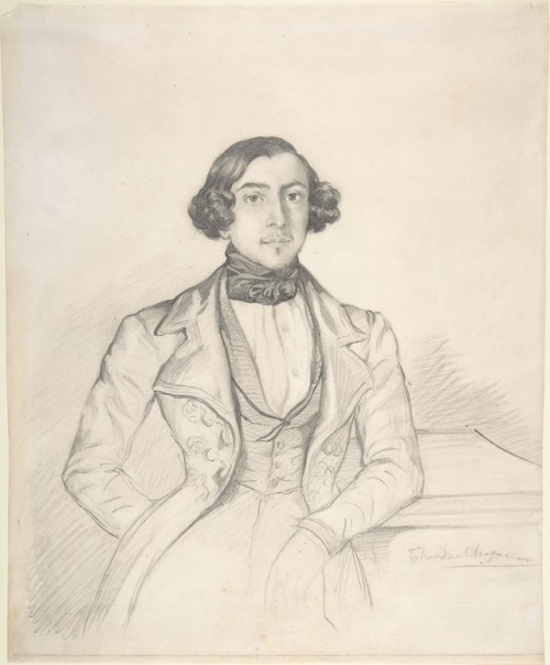 fashionsfromhistory:Count de Ranchicourt by Théodore Chassériau, c.1836 (The MET)