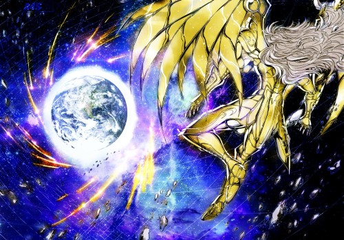 perladellanotte: Gemini Saga in the Space. Scan from the manga “Saintia Sho” and from all4seiya. Col