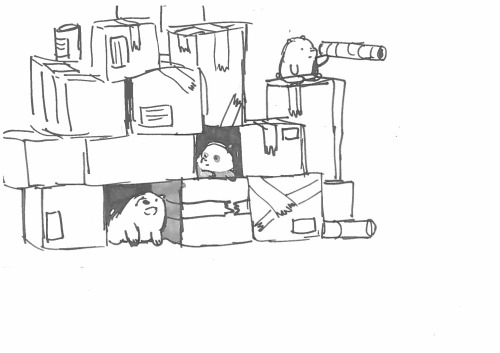 wedrawbears:  Some early development sketches from the first Baby Bears episode, “THE ROAD”.