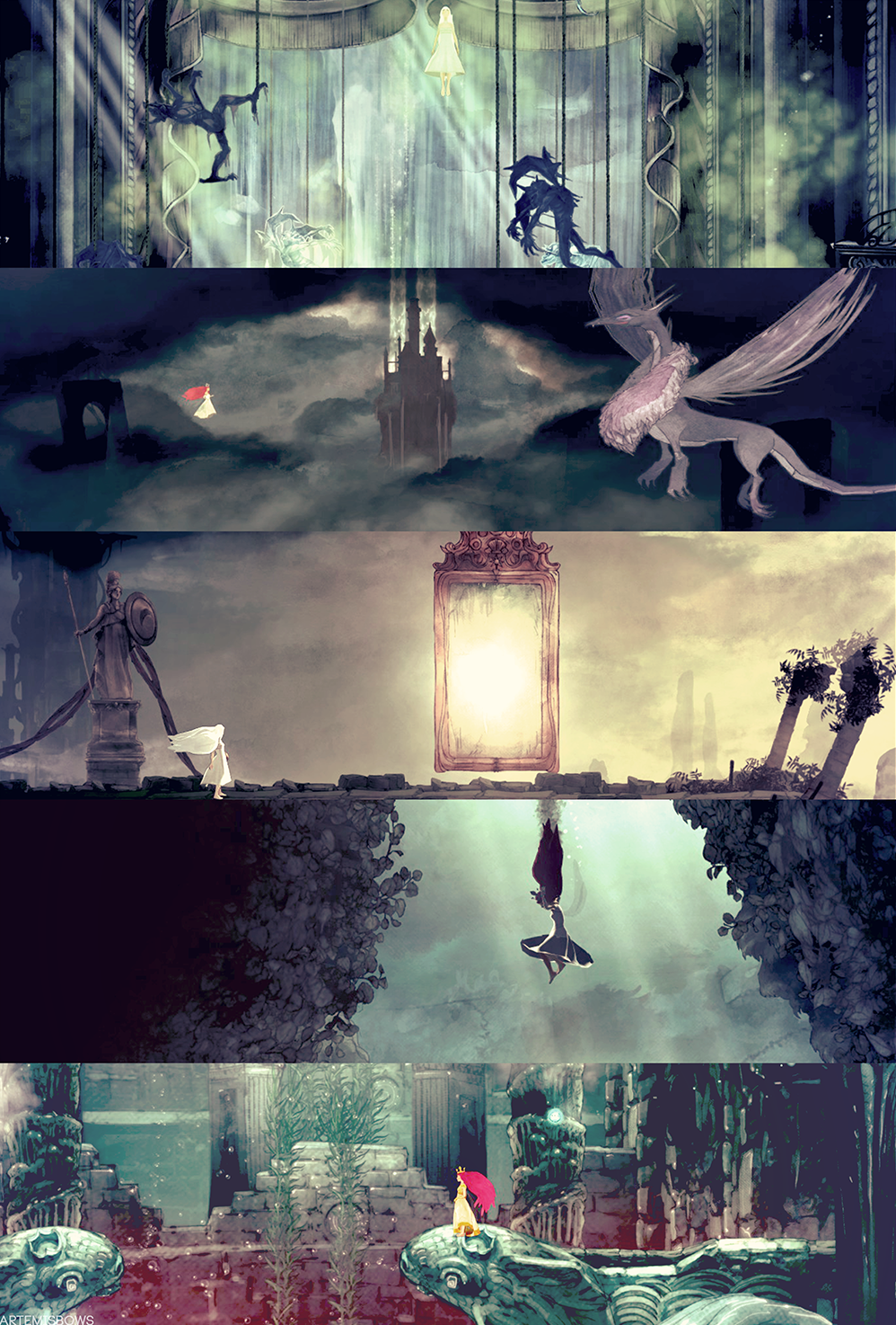 artemisbows:  Child of Light + favourite screenshots