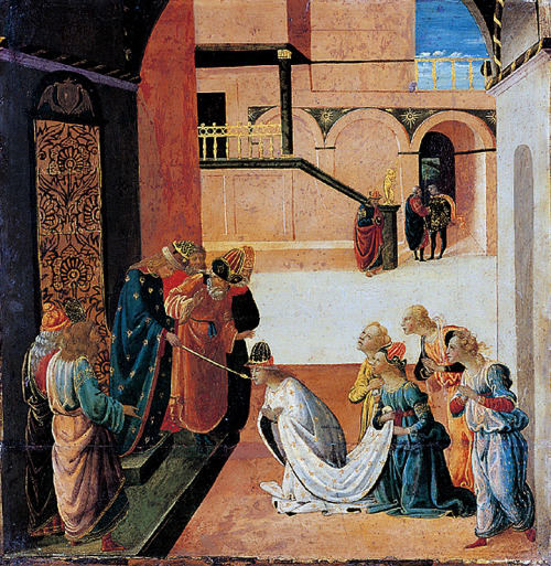 The story of Esther by Jacopo da Sellaio, 1480-90